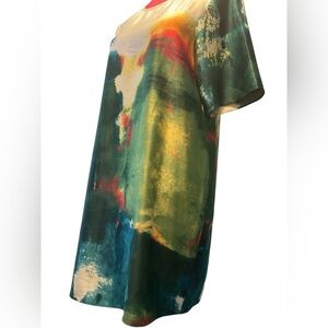 RACHEL Rachel Roy watercolor shift dress  M